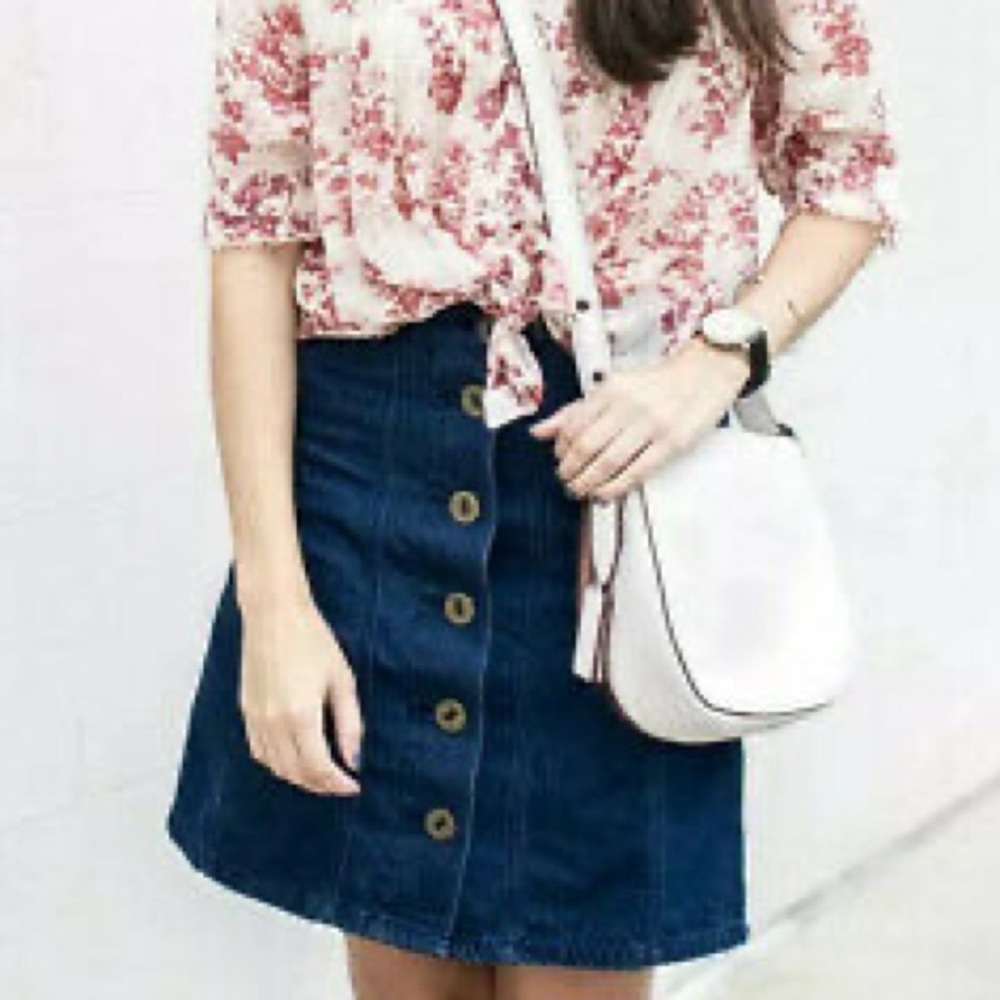 Anthro Pilcro & The Letterpress Denim Mini Skirt - Picture 2 of 4